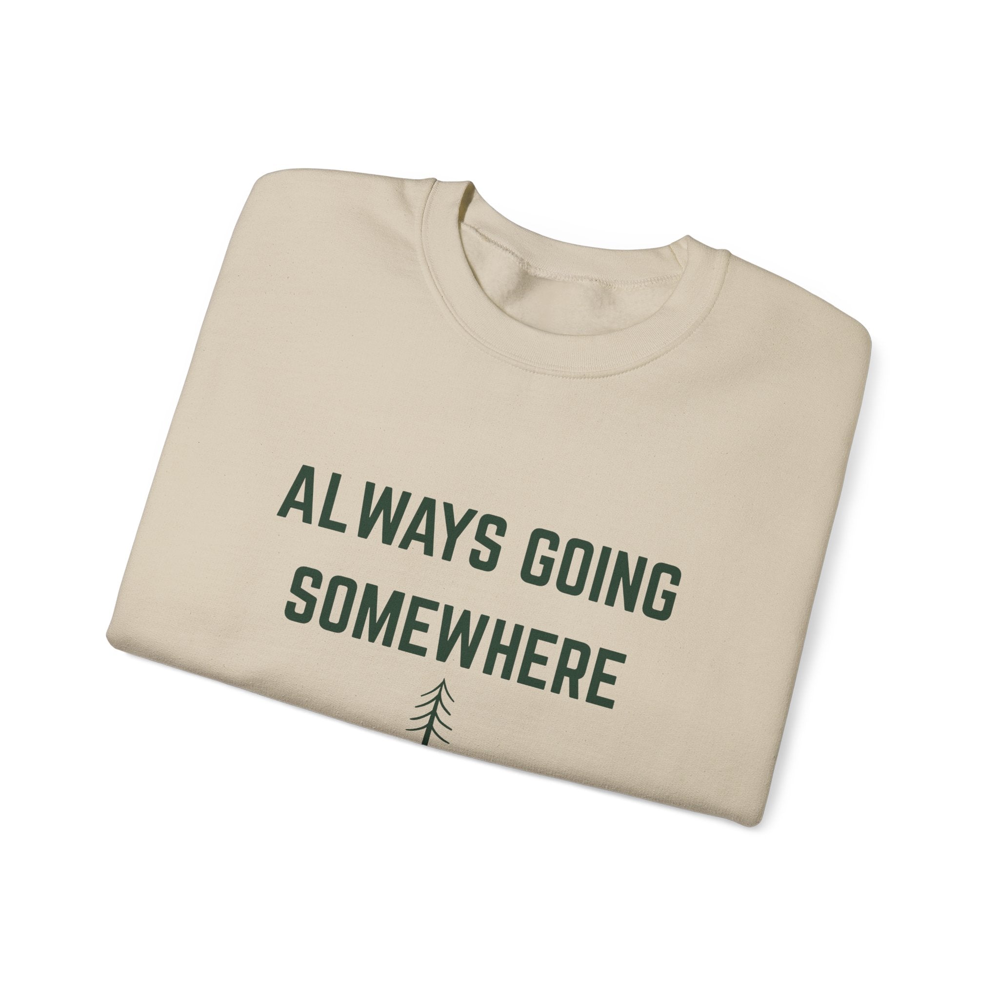 Always Going Somewhere Crewneck in Sand