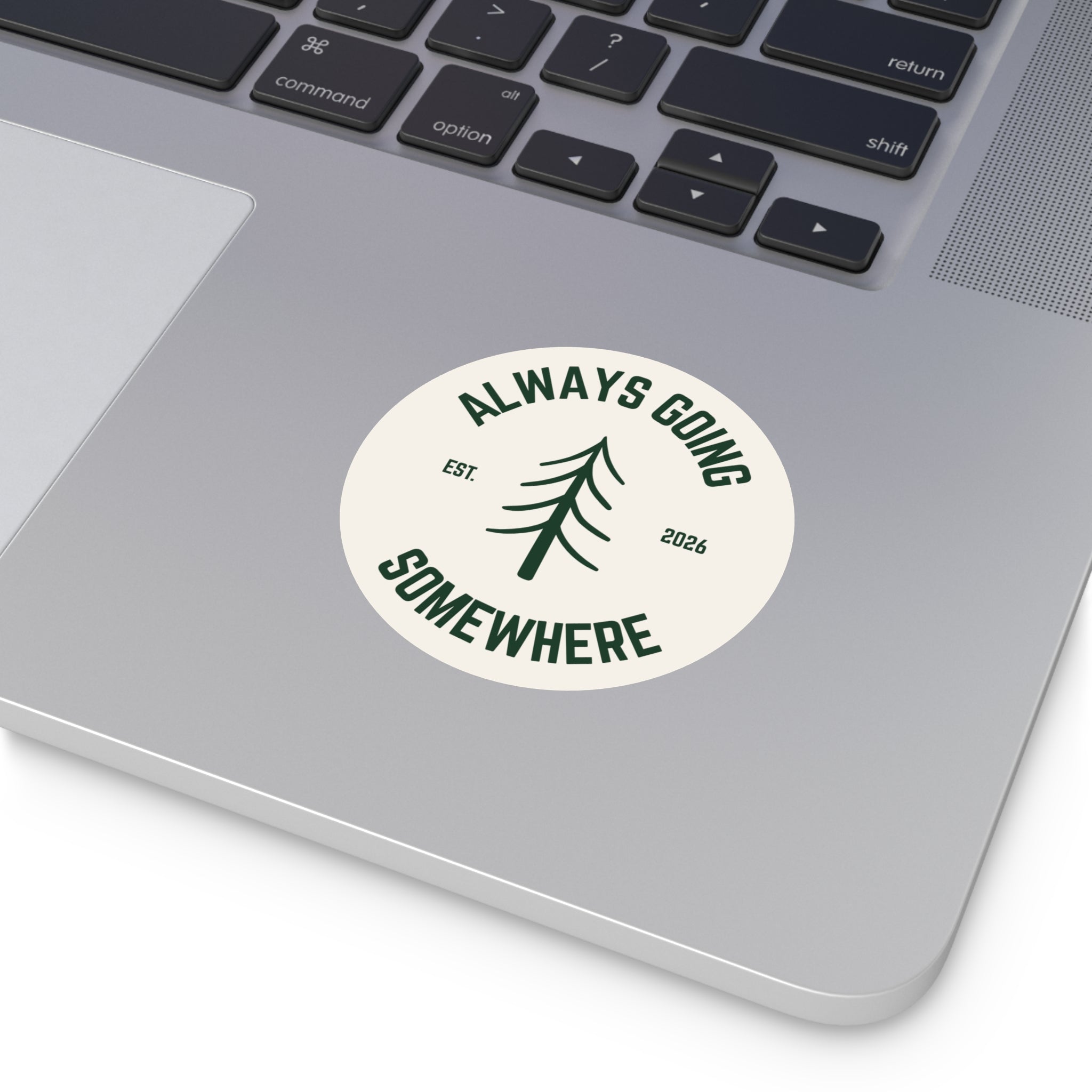 Always Going Somewhere Sticker in Sand