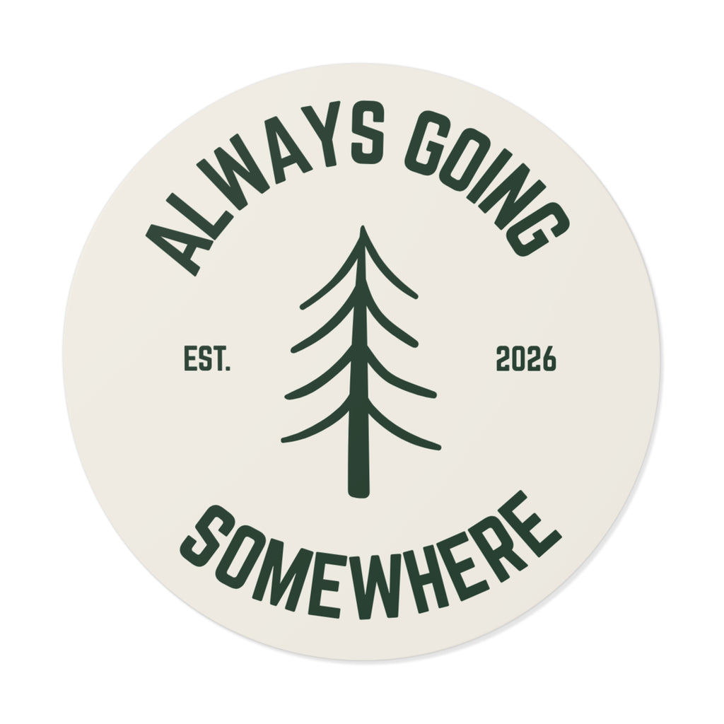 Always Going Somewhere Sticker in Sand