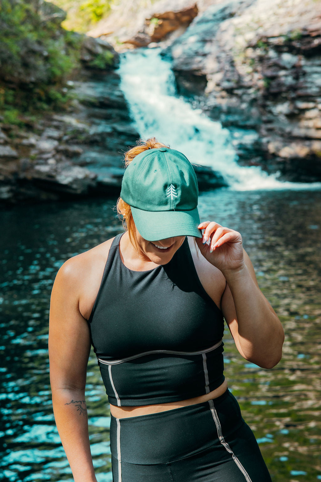 Always Going Somewhere Dad Cap in Pine