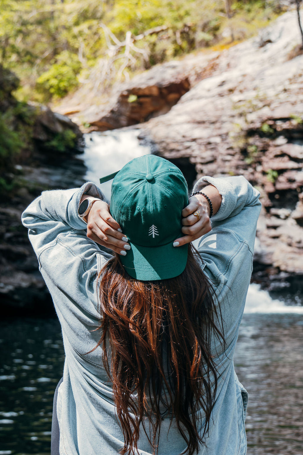 Always Going Somewhere Dad Cap in Pine