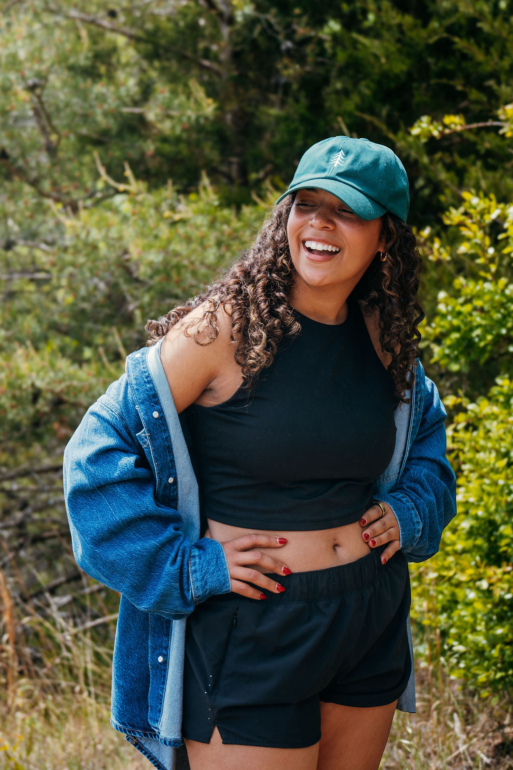 Always Going Somewhere Dad Cap in Pine