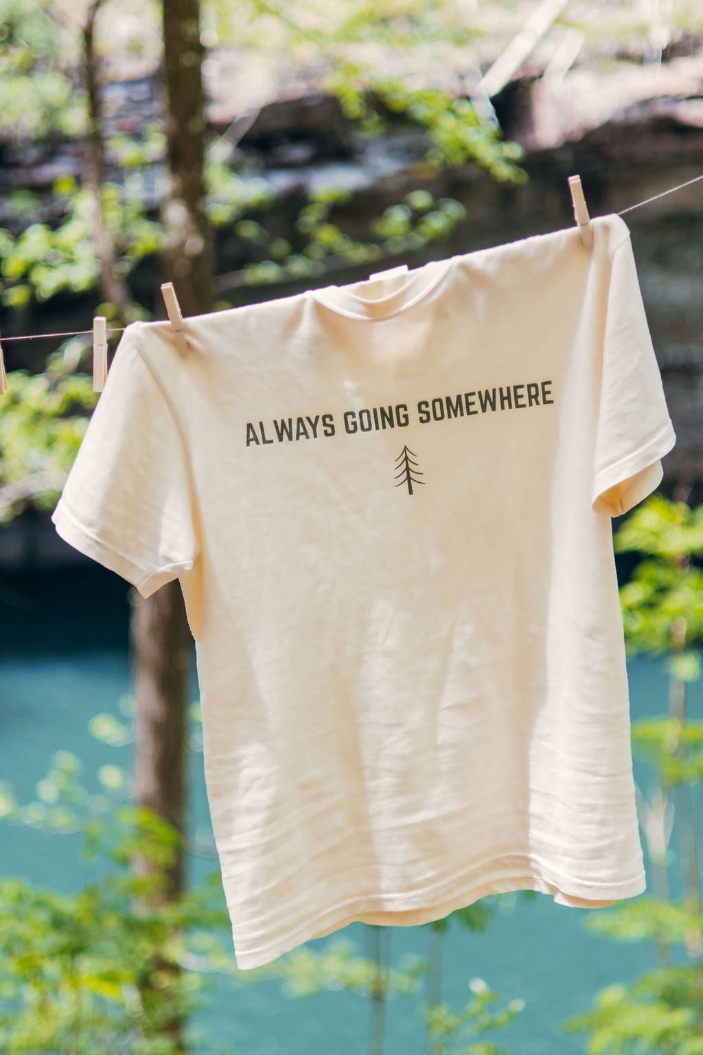 Always Going Somewhere Tee in Sand