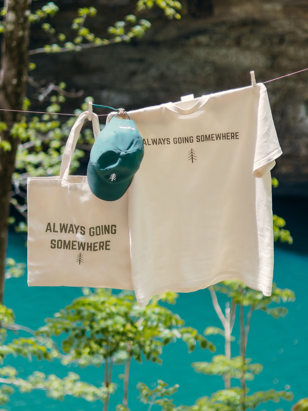 Always Going Somewhere Tee in Sand
