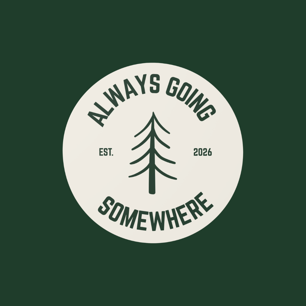 Always Going Somewhere Sticker in Sand
