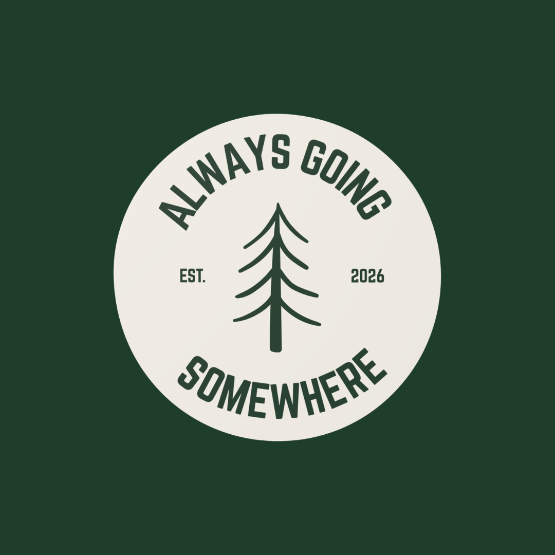 Always Going Somewhere Sticker in Sand