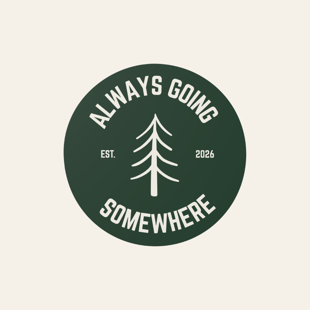 Always Going Somewhere Sticker in Pine